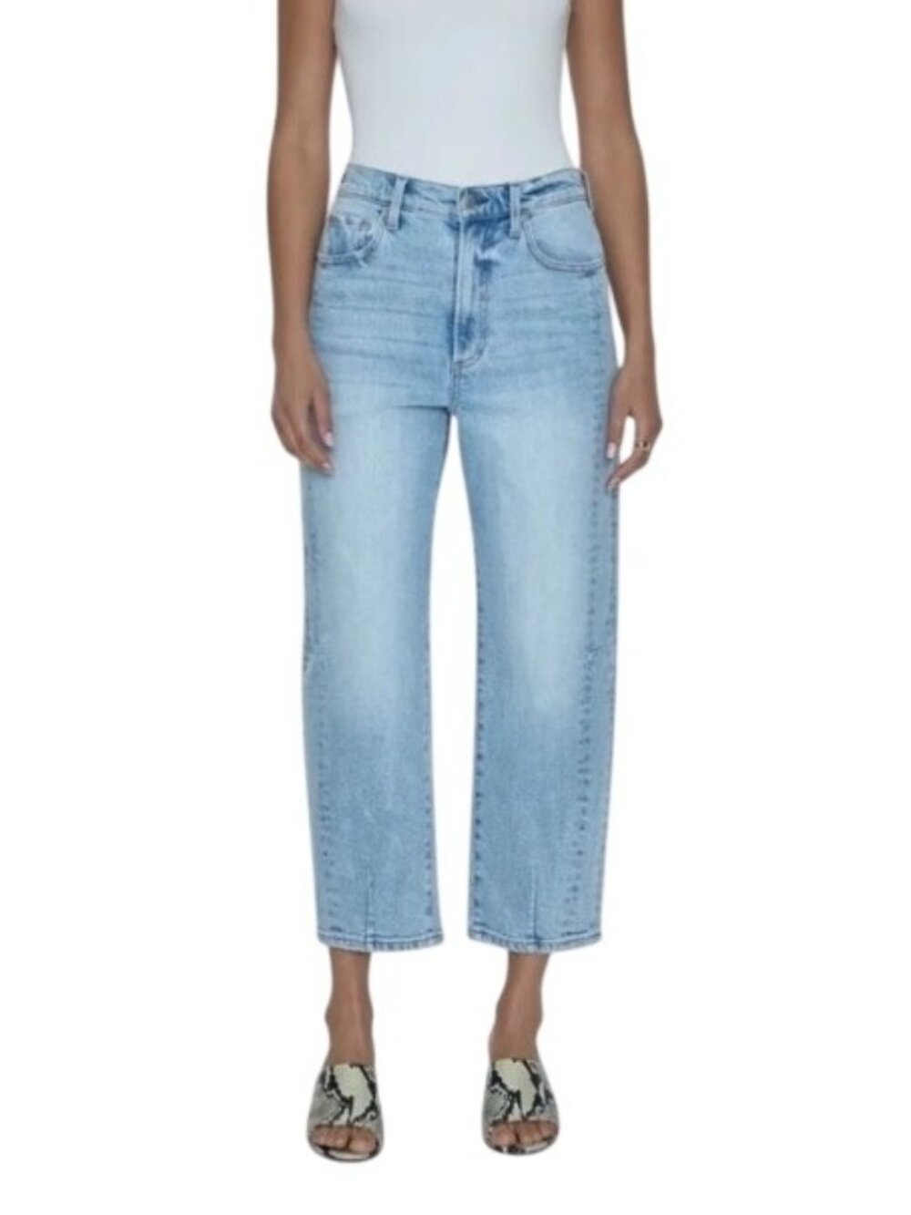 Pistola Eli High Rise Barrel Jeans sun-kissed Light Wash Size 27 Women’s Denim